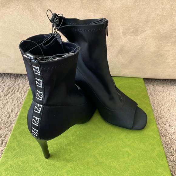 Forever 21 Peep Toe Booties - Picture 3 of 4